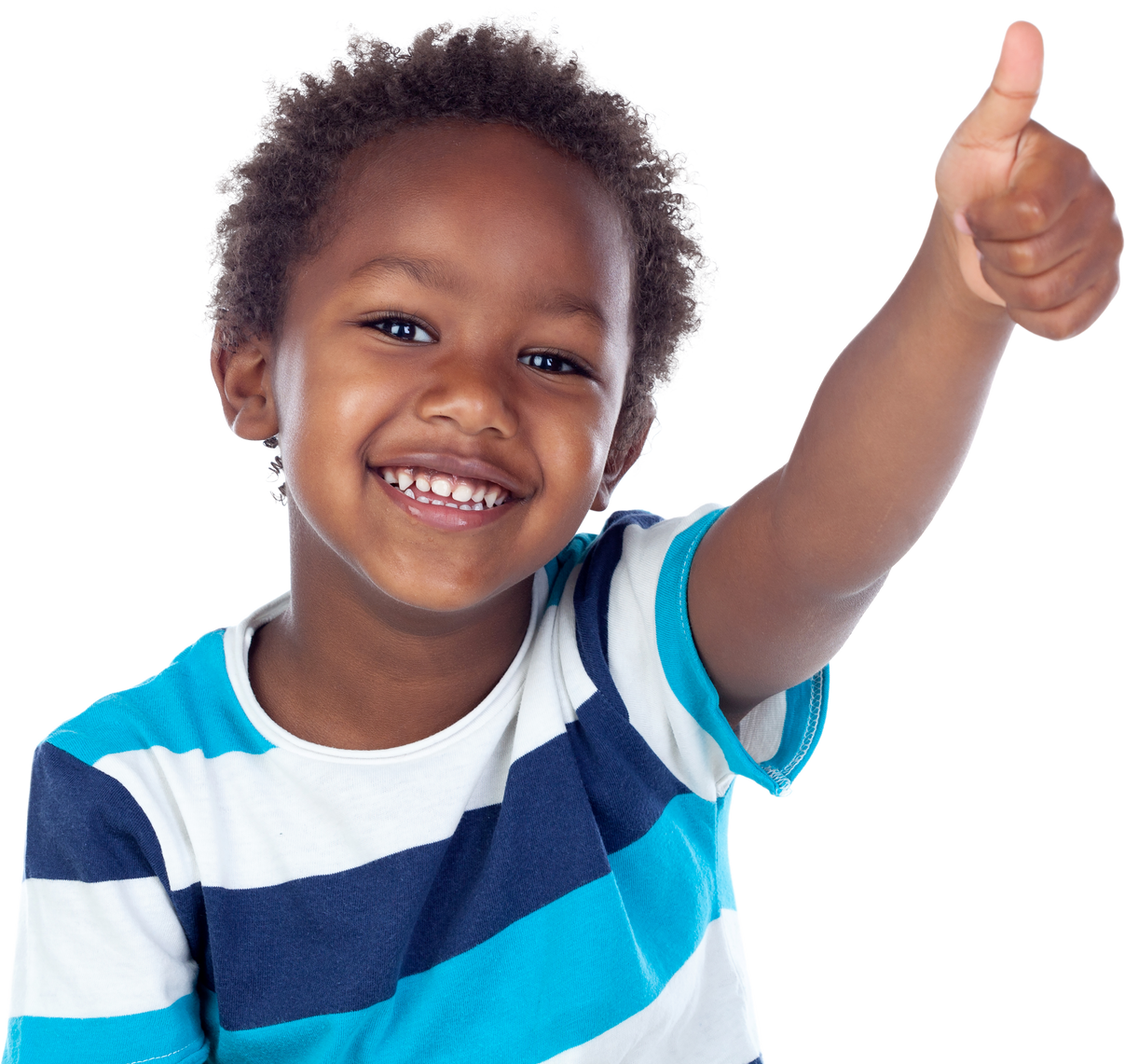 African Child Saying Ok